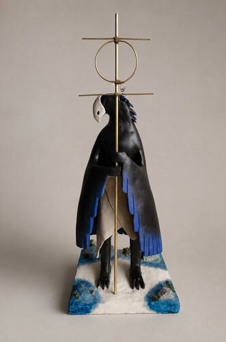 The Watcher of Thresholds — Original Dark Mythological Sculpture by Alisa Anderson, Sculpture for Sale on Select