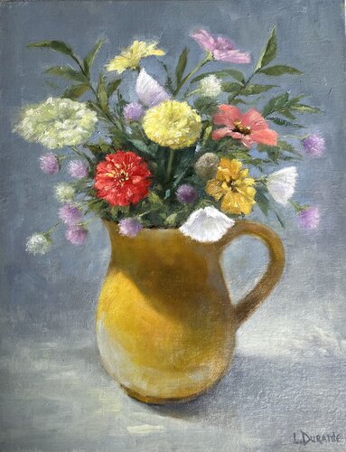 Lindy's Flowers by Lorraine Durante, Painting for Sale on Select
