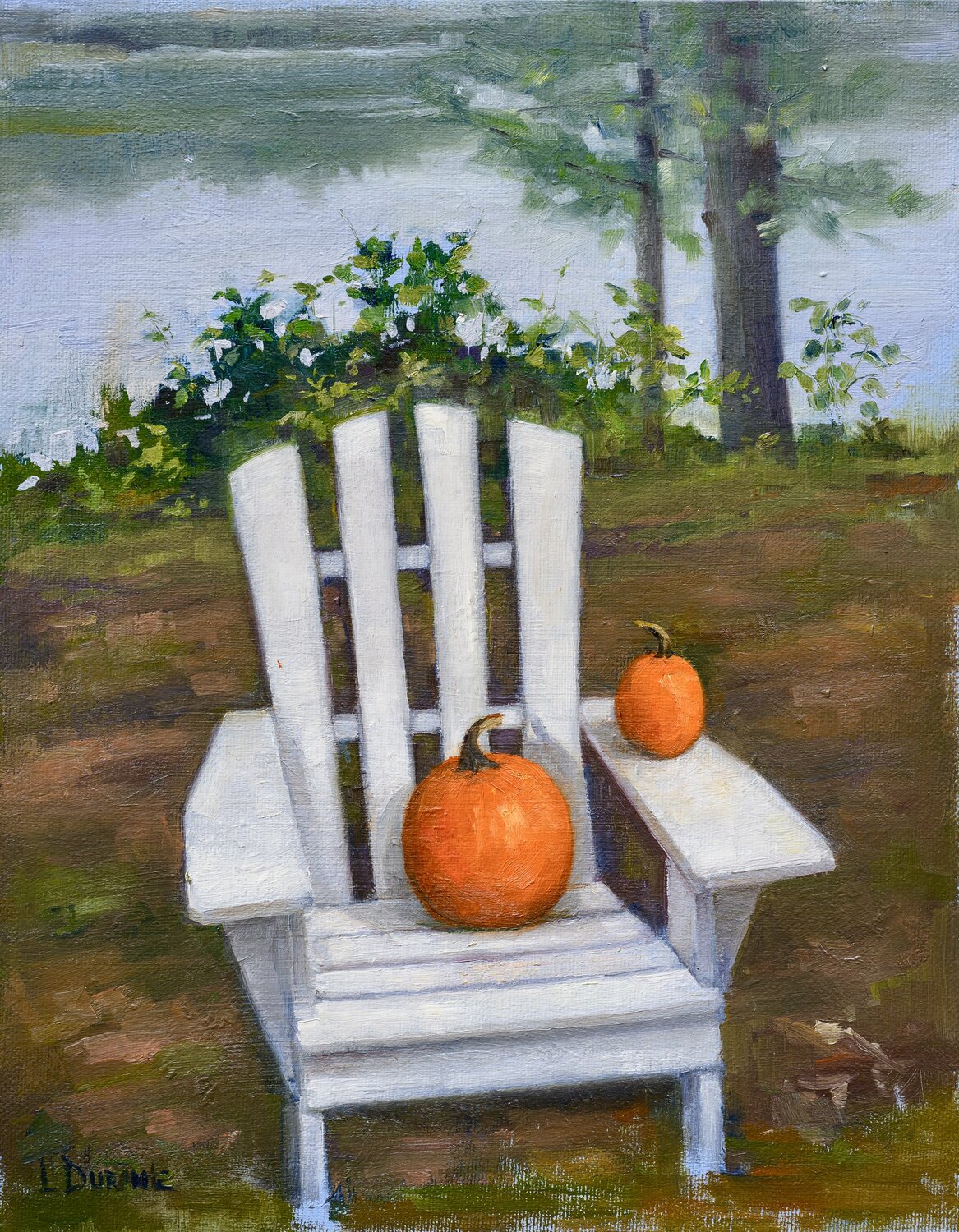Anticipating Autumn Lorraine Durante Original painting for sale