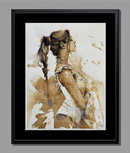 "Giada" Original Watercolor Painting by Vahe Grigorian, Painting for Sale on Select