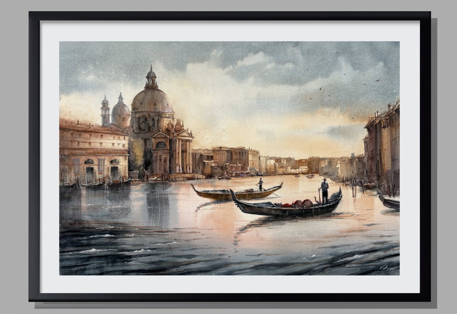 Charming Venice — Original Watercolor Vahe Grigorian Original painting for sale