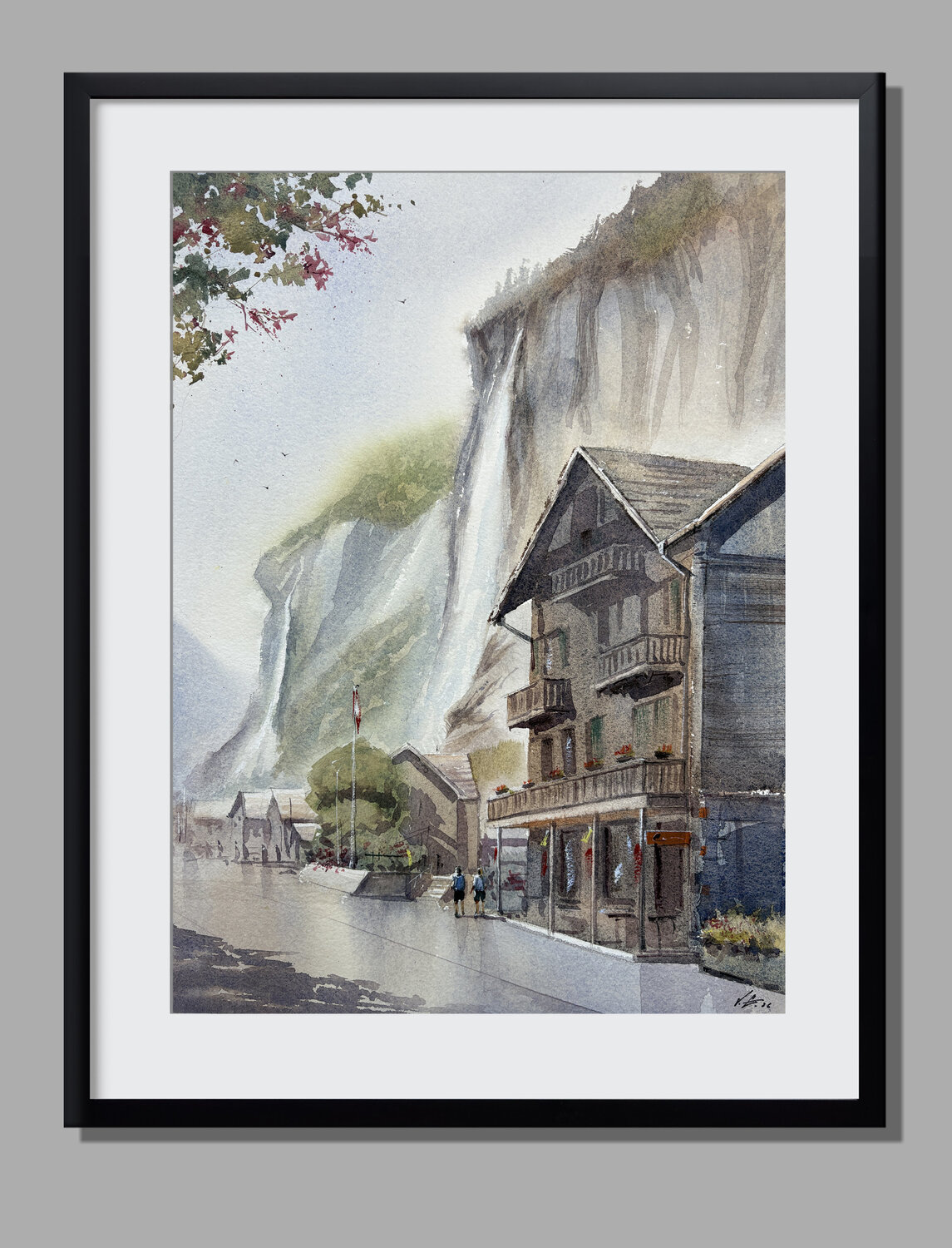 Lauterbrunnen Watercolor Painting — Swiss Waterfalls & Alps Lauterbrunnen Watercolor Painting — Swiss Waterfalls & Alps Lauterbrunnen Watercolor Painting — Swiss Waterfalls & Alps Lauterbrunnen Watercolor Painting — Swiss Waterfalls & Alps Lauterbrunnen W Vahe Grigorian Original painting for sale