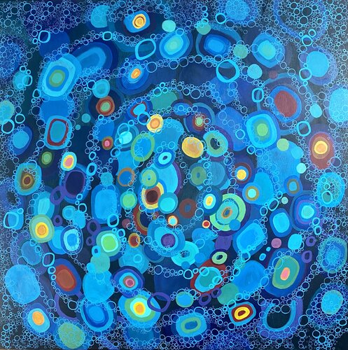 Deep Blue 2 by Michelle Kranz, Painting for Sale on Select
