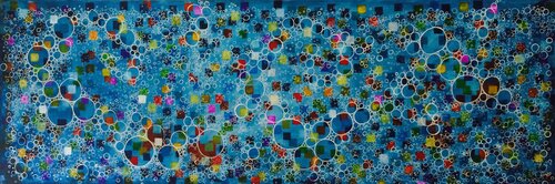 Bubbles XL 1 by Michelle Kranz, Painting for Sale on Select
