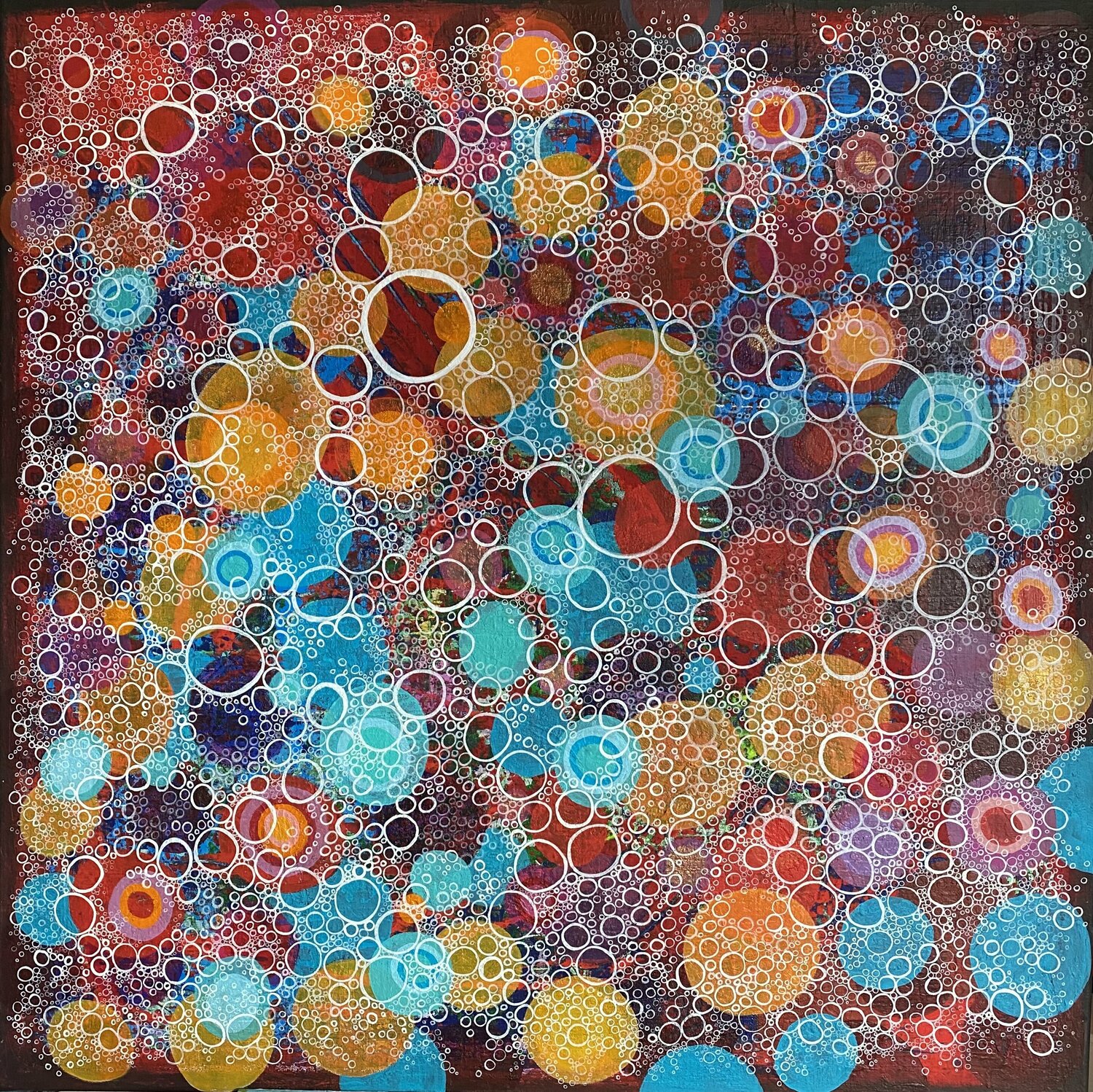 red one Michelle Kranz Original painting for sale