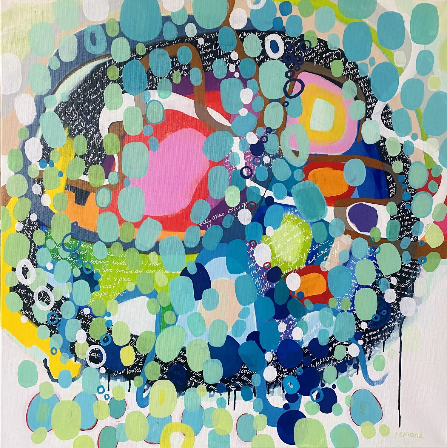 It’s ok to be not ok Michelle Kranz Original painting for sale