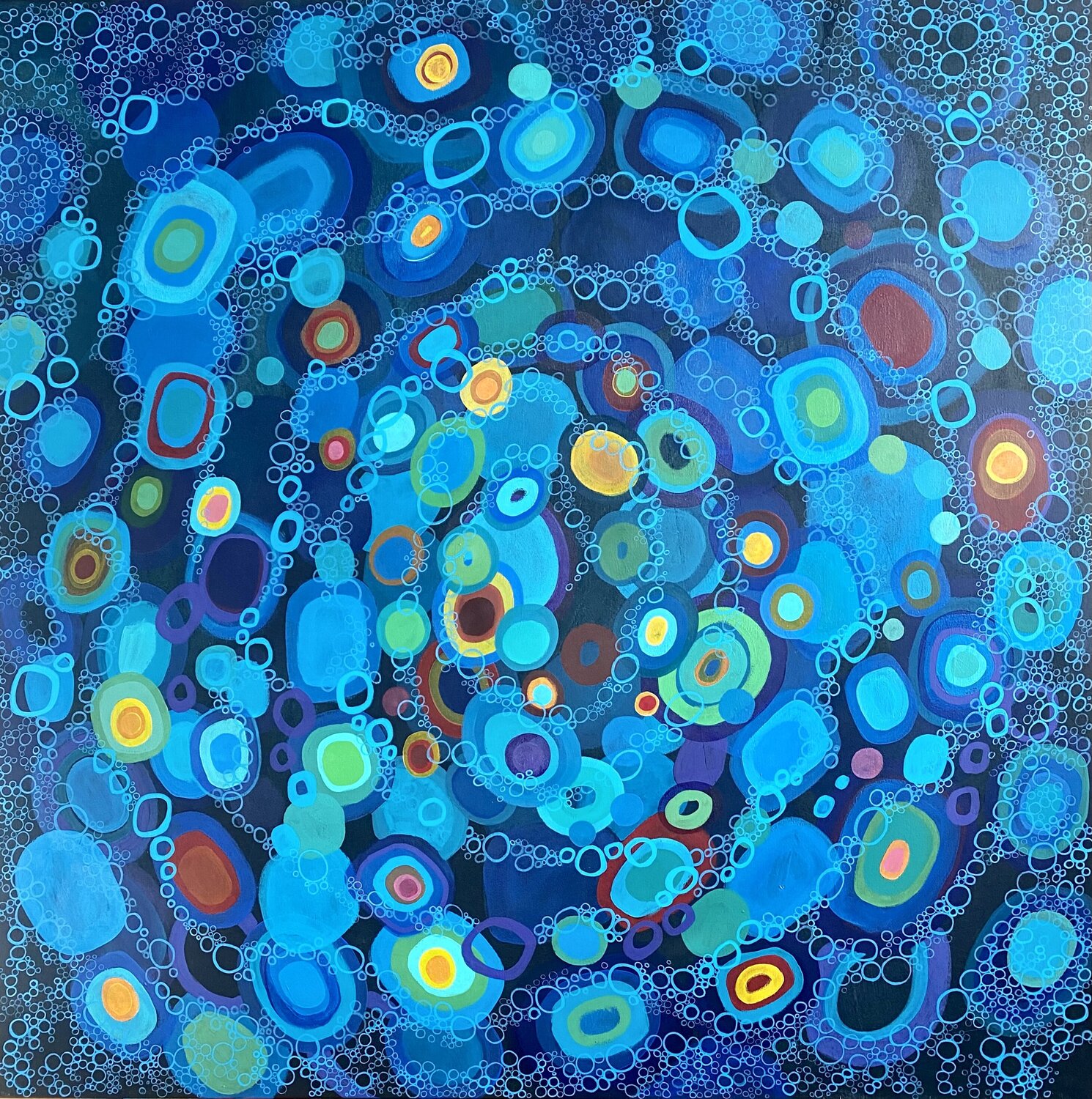 Deep Blue 2 Michelle Kranz Original painting for sale