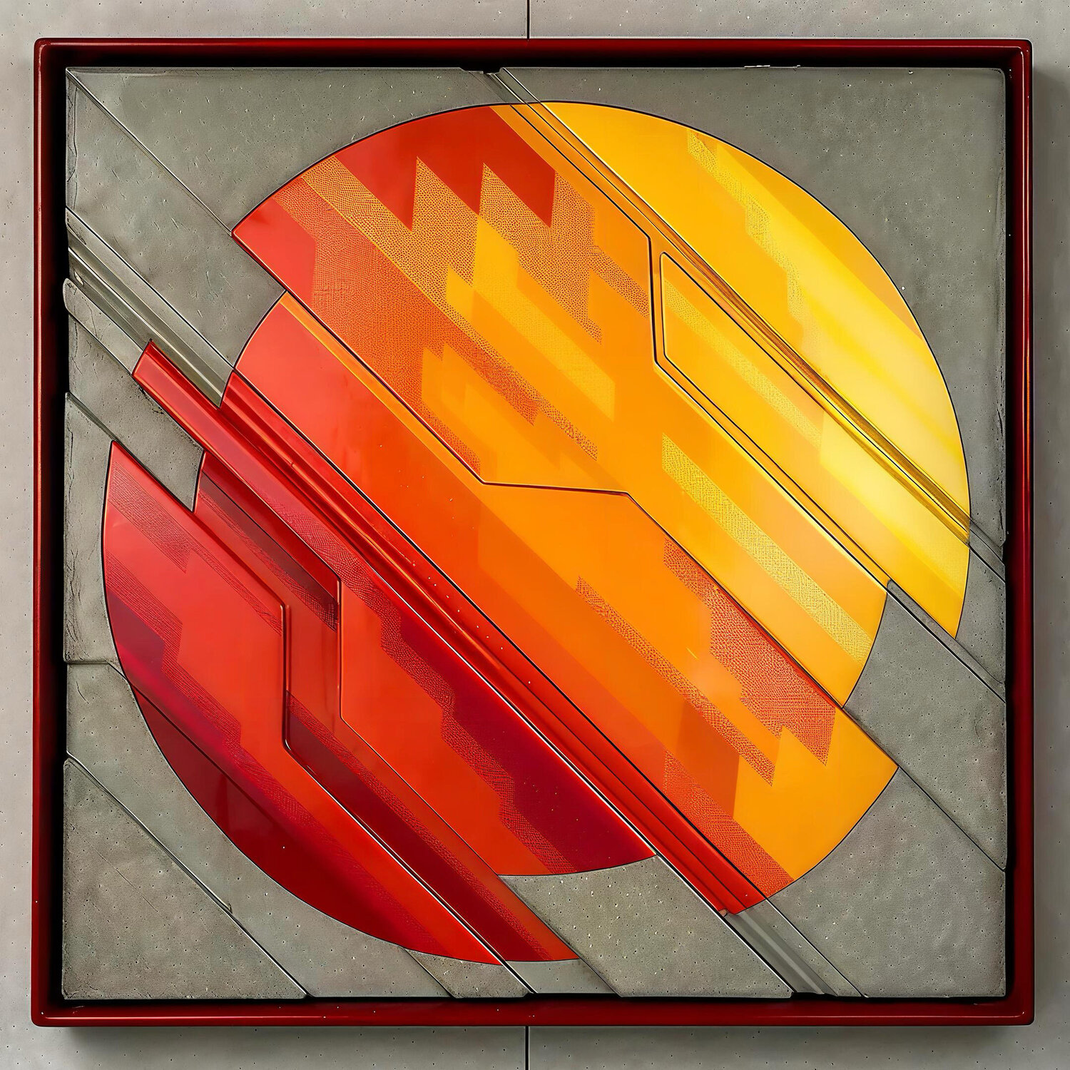 G2 V (CONCRETE RELIEF) 2025 Badasar Calbiyik Original painting for sale
