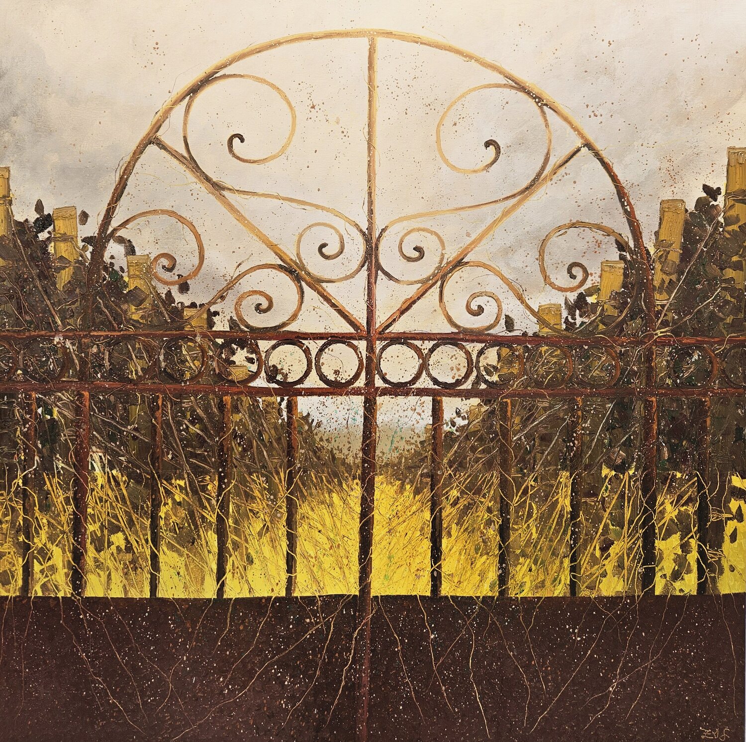 Weingut in Toscana Zoran Jovicic-Spaar Original painting for sale