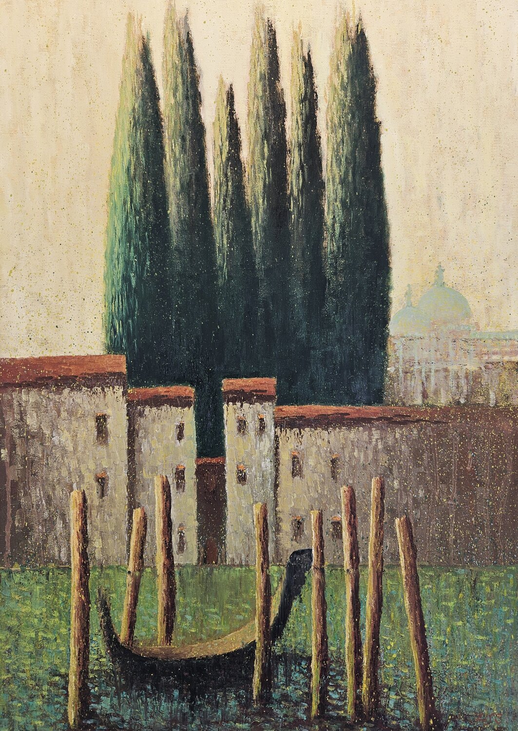 Venedigs stille Seiten Zoran Jovicic-Spaar Original painting for sale