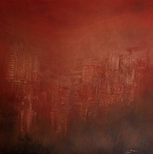 Le seuil by Nathalie Van Helshoecht, Painting for Sale on Select