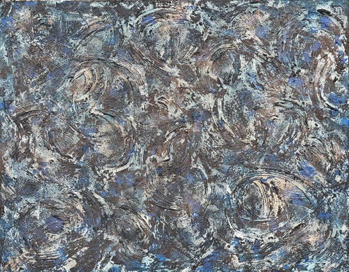Le cercle secret des nébuleuses by Nathalie Van Helshoecht, Painting for Sale on Select