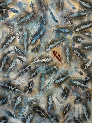 Innocence volée by Nathalie Van Helshoecht, Painting for Sale on Select