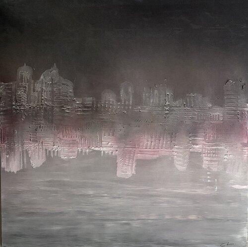 Lacustre by Nathalie Van Helshoecht, Painting for Sale on Select