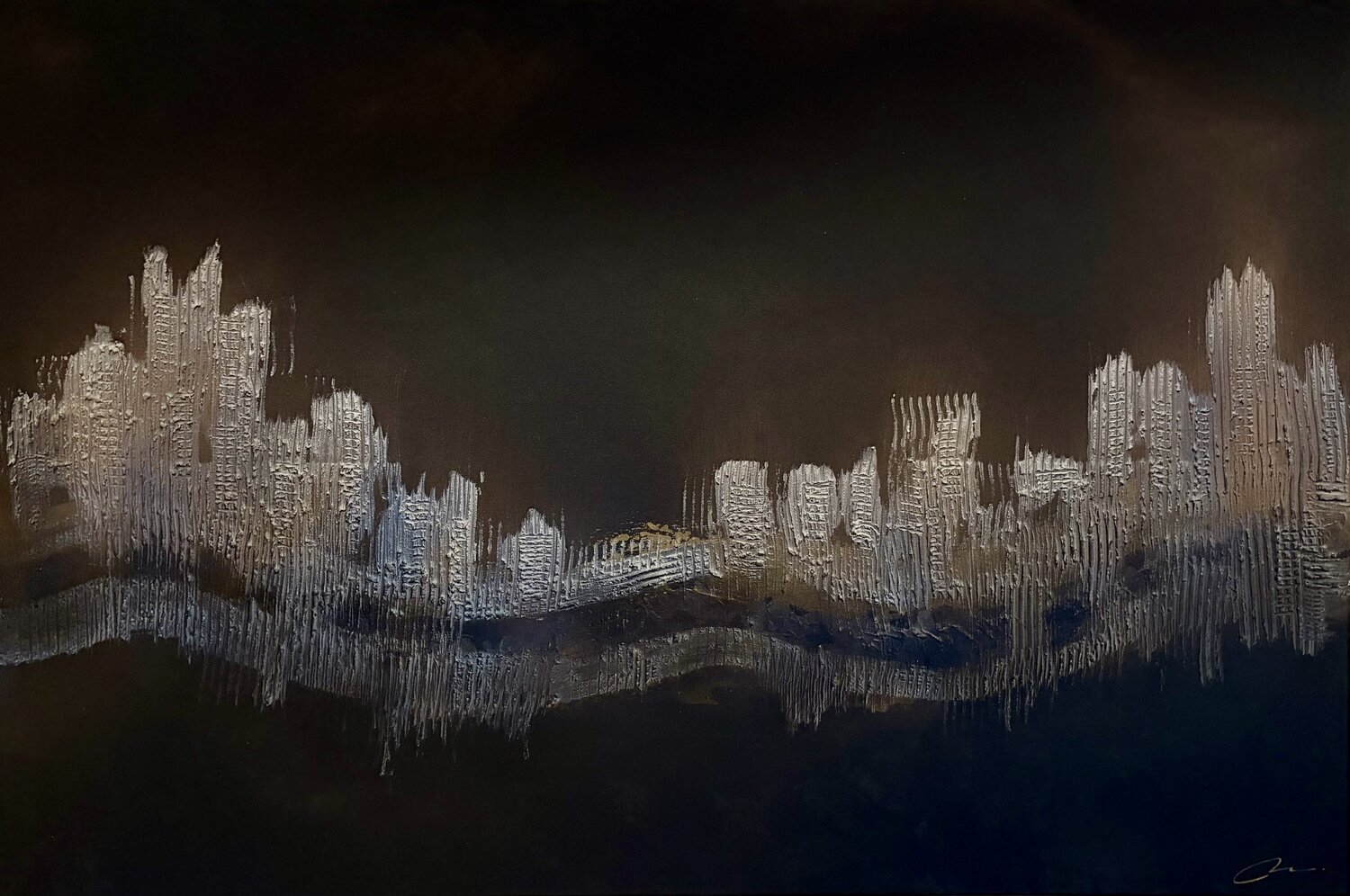 Submersion Nathalie Van Helshoecht Original painting for sale