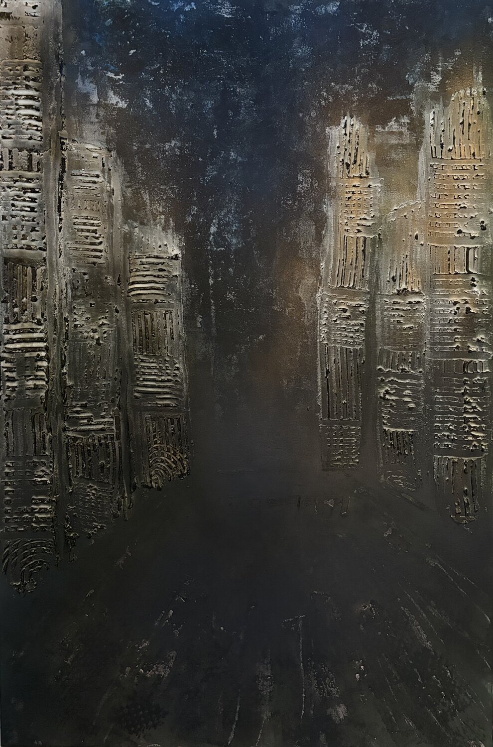 Dystopie Nathalie Van Helshoecht Original painting for sale