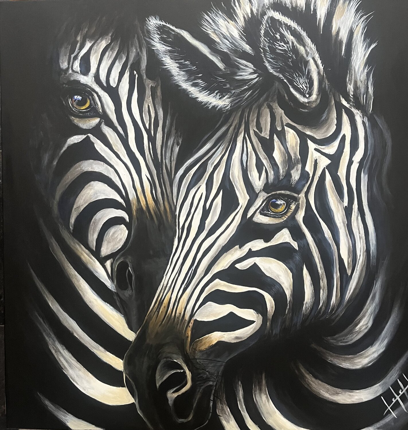 Tu es l’ombre dans la lumière Stephanie Lefebvre Original painting for sale