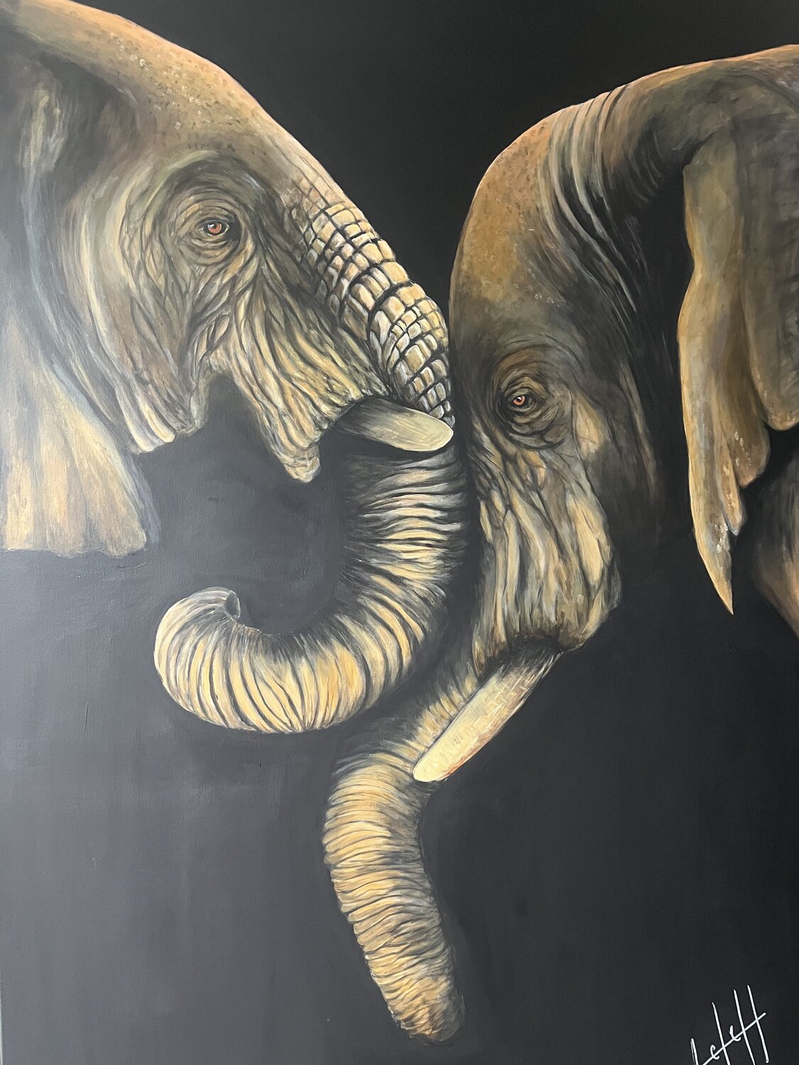 Tu es le lien Stephanie Lefebvre Original painting for sale