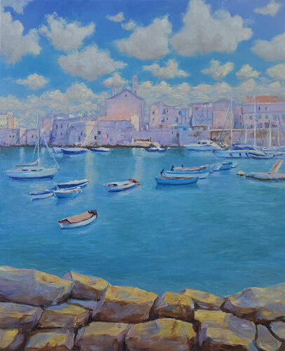 Coastal Quiet by Olen Kuzenko, Painting for Sale on Select