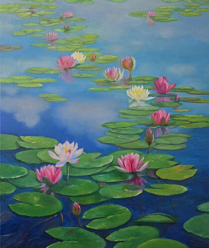 Mirrored Morning by Olen Kuzenko, Painting for Sale on Select