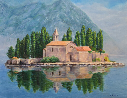 St. George Island Stillness by Olen Kuzenko, Painting for Sale on Select