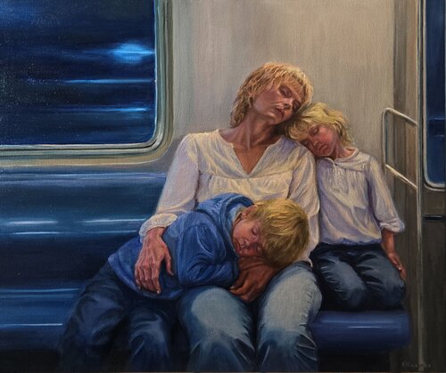 Cocoon of Safety by Olen Kuzenko, Painting for Sale on Select