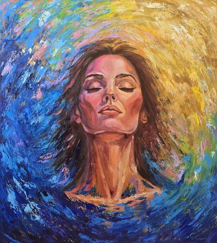 In Search of Harmony by Olena Kuzenko, Painting for Sale on Select