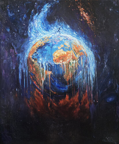The Price of Indifference by Olena Kuzenko, Painting for Sale on Select