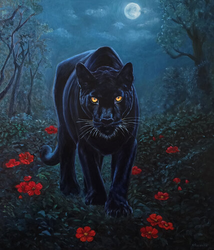 The Night Visitor by Olena Kuzenko, Painting for Sale on Select