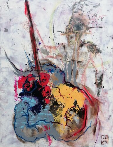 Persée et l'hydre - Chaos by Adélaïde Andreu Leferme, Painting for Sale on Select