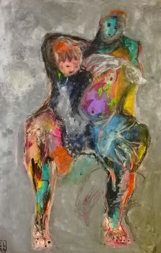 Téthys la mère de géants - Mythology - Mother children by Adélaïde Andreu Leferme, Painting for Sale on Select