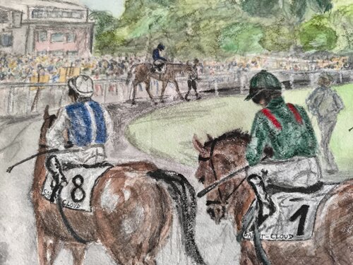 Calandagan vainqueur Grand Prix Saint Cloud 2026 by Adélaïde Andreu Leferme, Painting for Sale on Select
