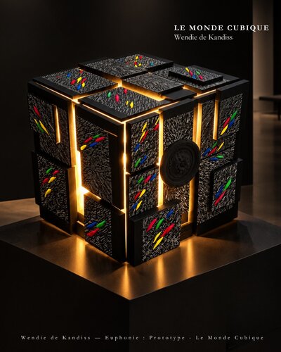 Prototype ► 𝐋𝐞 𝐌𝐨𝐧𝐝𝐞 𝐂𝐮𝐛𝐢𝐪𝐮𝐞 von Wendie de Kandiss, Skulptur kaufen auf Select