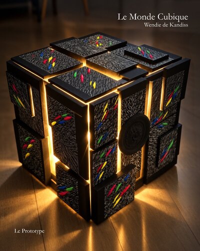 Prototype ► 𝐋𝐞 𝐌𝐨𝐧𝐝𝐞 𝐂𝐮𝐛𝐢𝐪𝐮𝐞 by Wendie de Kandiss, Sculpture for Sale on Select
