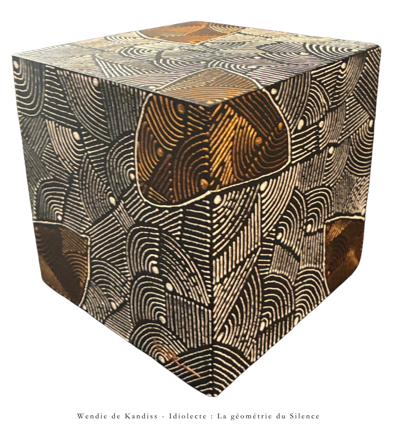 ►CUBE Conceptuel N°5 - La luxure Wendie de Kandiss Skulptur zu verkaufen