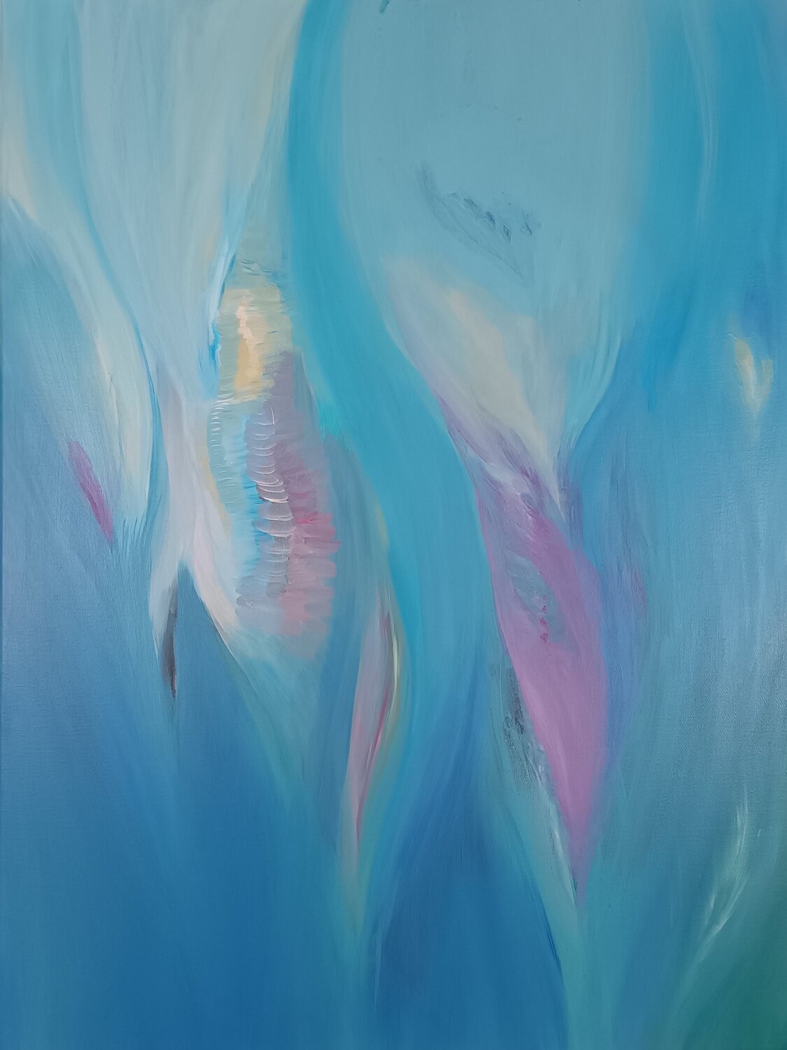 Floating Deep Sarah Hüttscher Original painting for sale