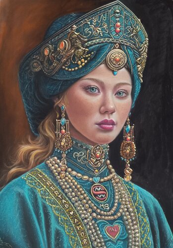 Diosa esmeralda by Megon Art, Drawing for Sale on Select