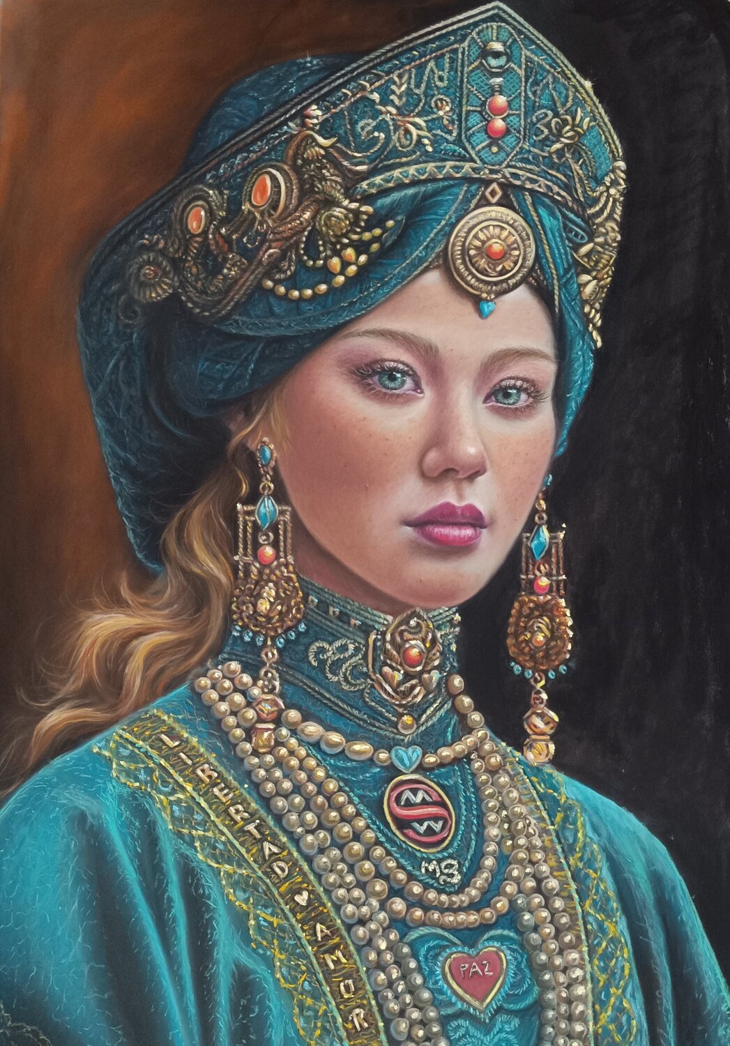 Diosa esmeralda Megon Art Drawing for sale