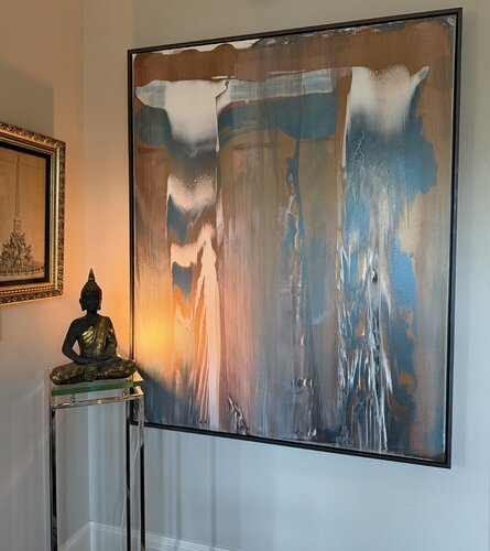 “Iron & Ice 1” by Christina Lynch-Burgdorf, Painting for Sale on Select