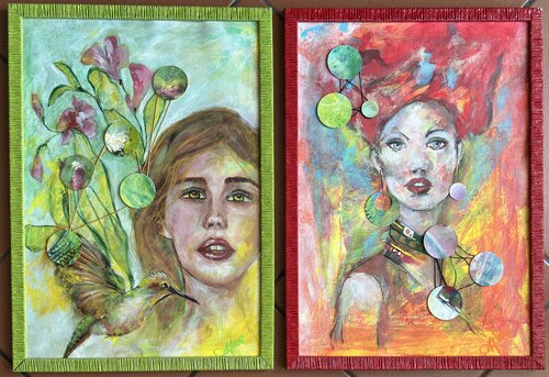 Faces by Anna Antonini, Painting for Sale on Select