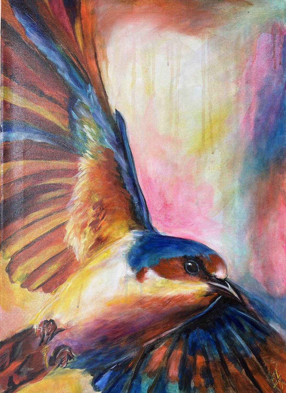 The Flight Anna Antonini Original painting for sale