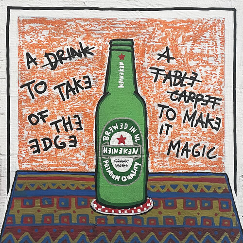 MAGIC TABLE CARPET (Heineken Bottle) by Frank Willems, Painting for Sale on Select