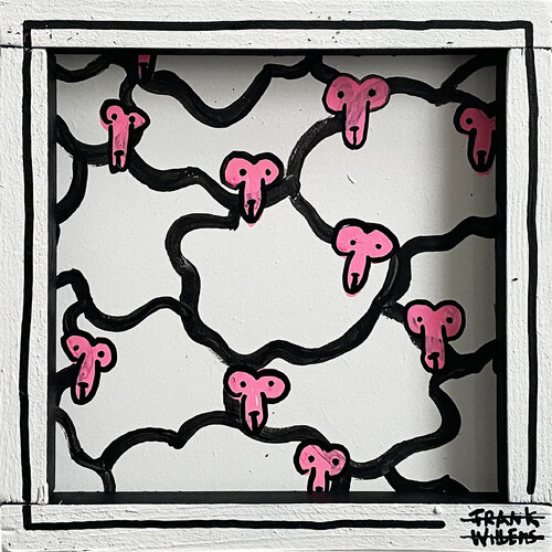 COUNTING SHEEP #8 - Small by Frank Willems, Painting for Sale on Select