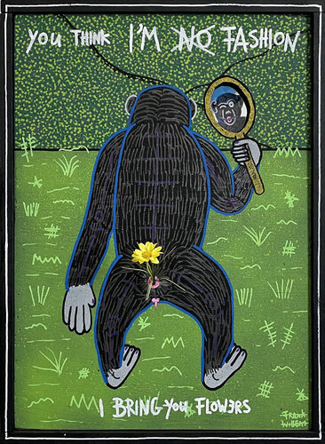 YOU THINK I’M NO FASHION – Black XL by Frank Willems, Painting for Sale on Select
