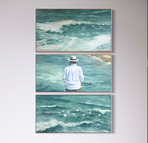 A ( holy)day with Monet by Nicole S. Pousset, Painting for Sale on Select