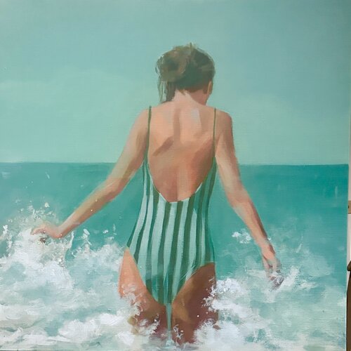 Between the lines by Nicole S. Pousset, Painting for Sale on Select