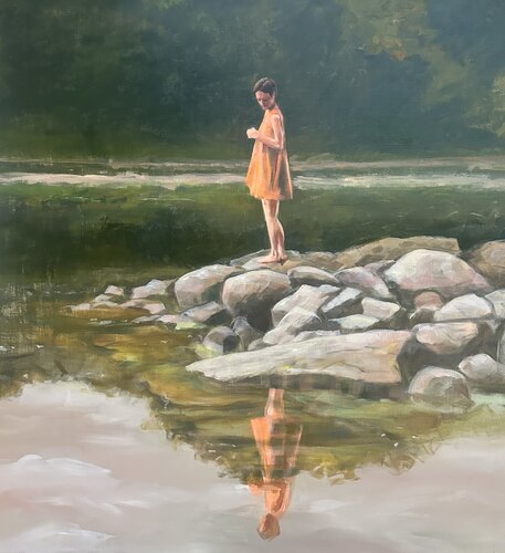 Who looks inside awakes by Nicole S. Pousset, Painting for Sale on Select