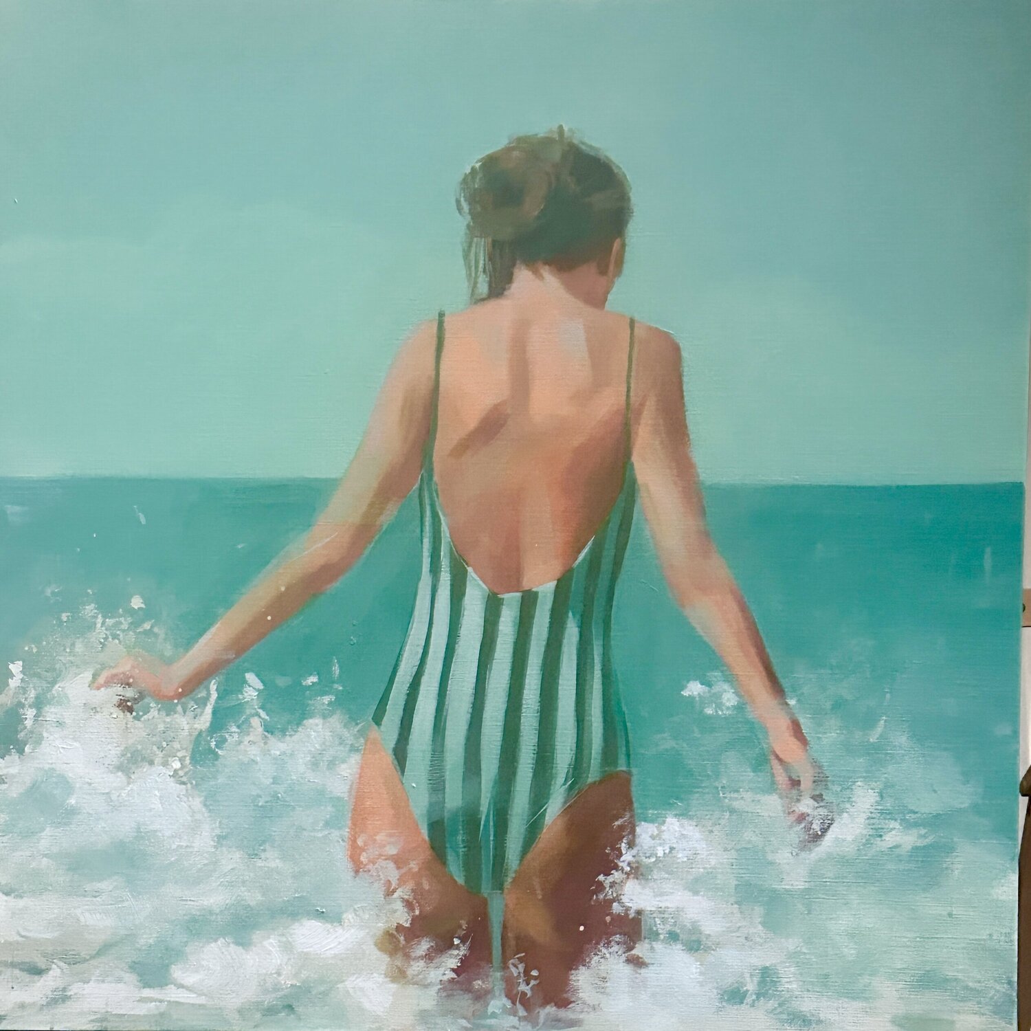 Between the lines Nicole S. Pousset Original painting for sale