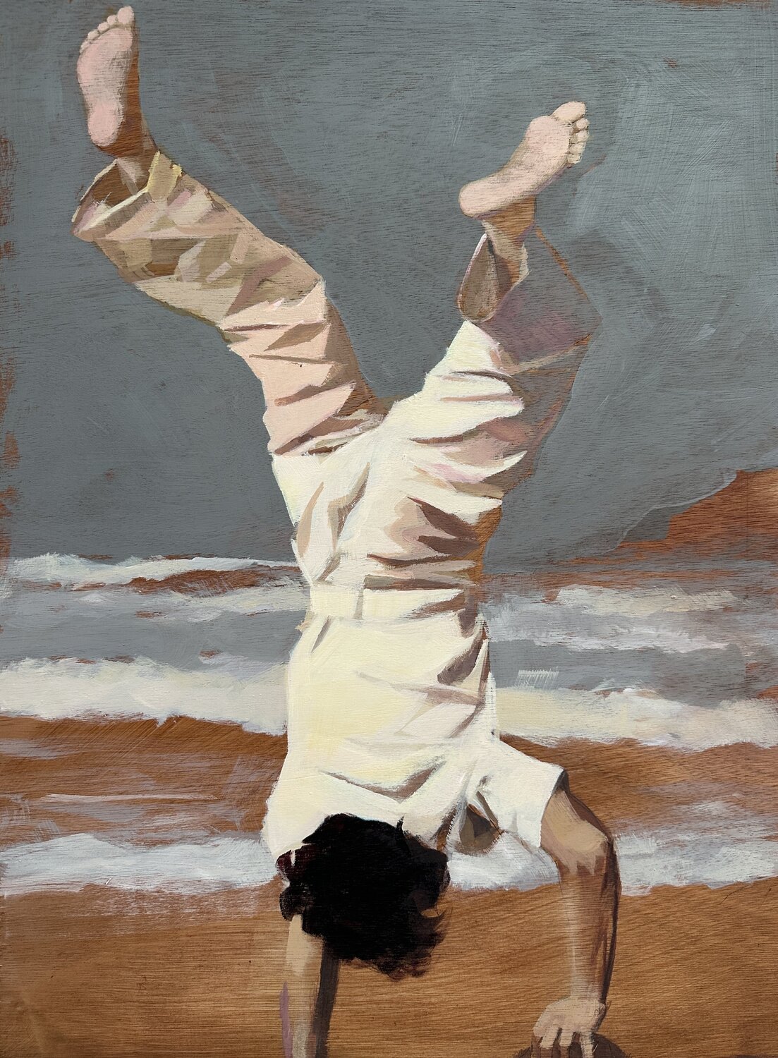 When waves wanna play Nicole S. Pousset Original painting for sale