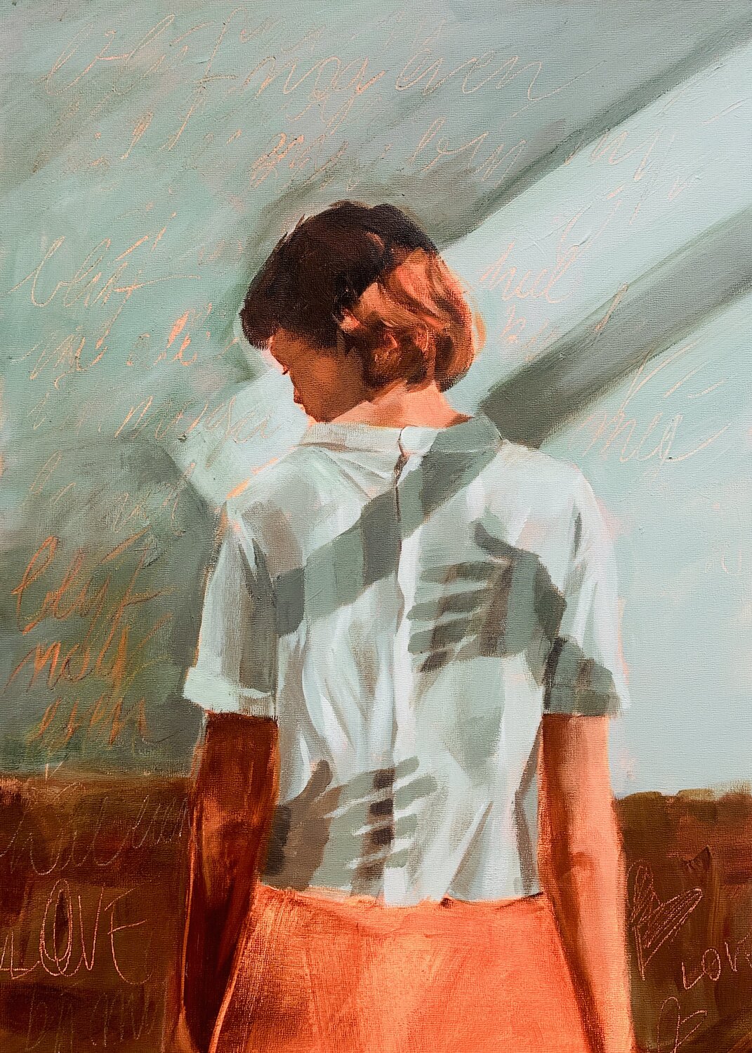 Stay a little longer Nicole S. Pousset Original painting for sale
